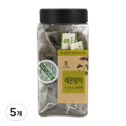 자연애 레몬밤차, 100개, 5개, 0.7g, 20개입, 700mg
