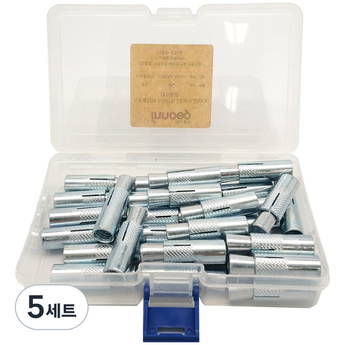 이노공구 스트롱 앙카 14mm 35mm x 30p + 케이스, 5세트