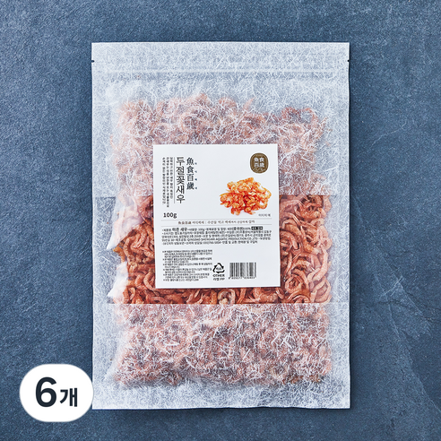어식백세 두절 꽃새우, 100g, 6개
