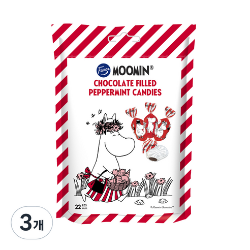 파제르 무민 페퍼민트 캔디, 120g, 3개