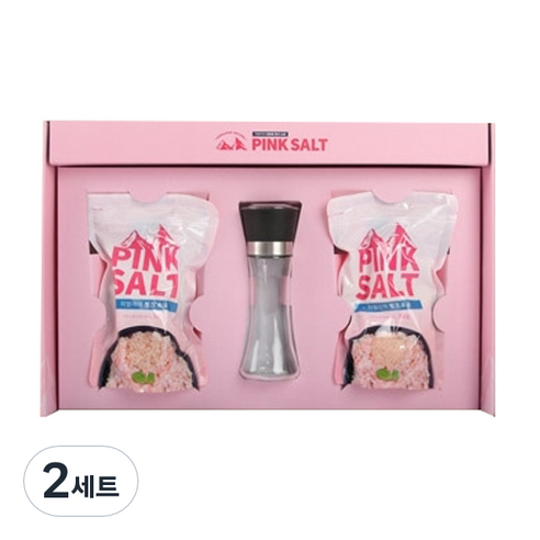 히말라야 핑크소금 500g x 2p + 그라인더 초이스 세트, 1kg, 2세트