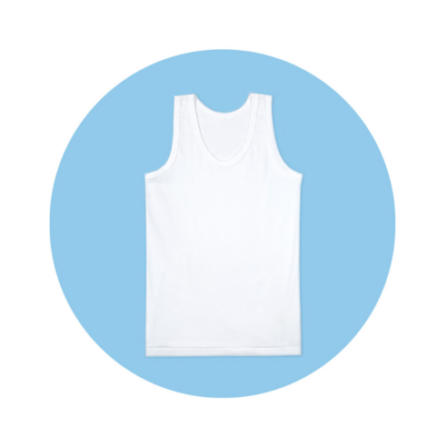 땀띠 걱정 없이 쾌적한 하루, 순면 100% 남아 런닝