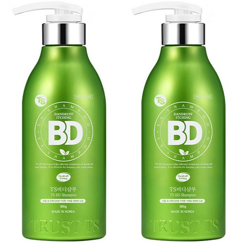 TS 비디 비듬샴푸 상큼한 오렌지향, 500g, 2개