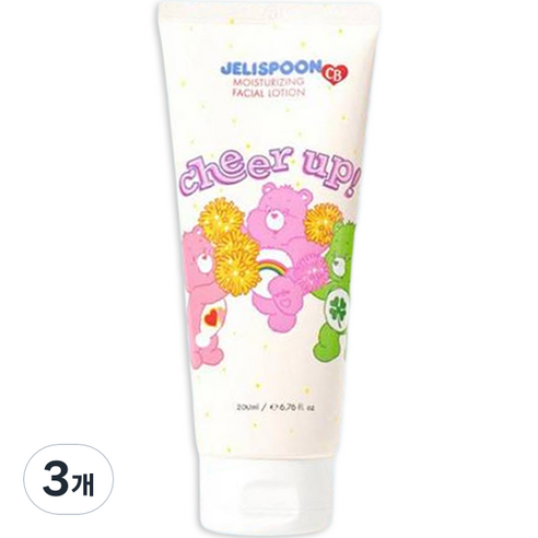 젤리스푼 케어베어 모이스처라이징 페이셜 로션, 3개, 200ml