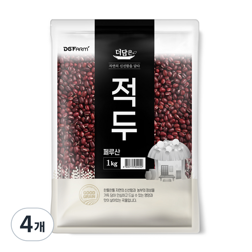 더담은 페루산 적두, 1kg, 4개