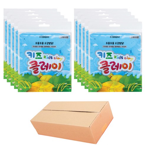 키뿜 키즈 클레이 10p, 하늘, 50g, 1세트
