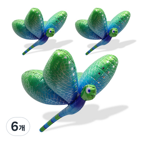 4D 입체 잠자리, 그린, 6개