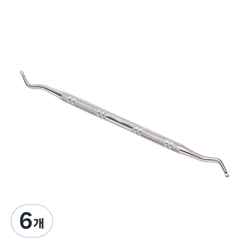 발톱 관리용 투웨이 큐렛 갈고리형, 6개