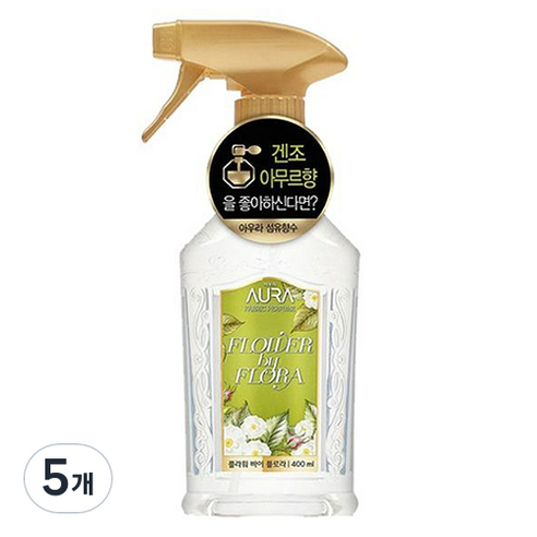 아우라 섬유향수, 플라워 바이 플로라, 400ml, 5개