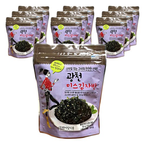 한아담식품 광천 미스김자반 50g, 50g, 10개