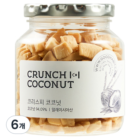 착한습관 코코넛청크, 130g, 6개