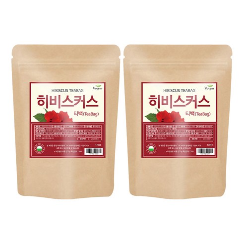 VOTEM 히비스커스 티백, 1.2g, 100개입, 2개