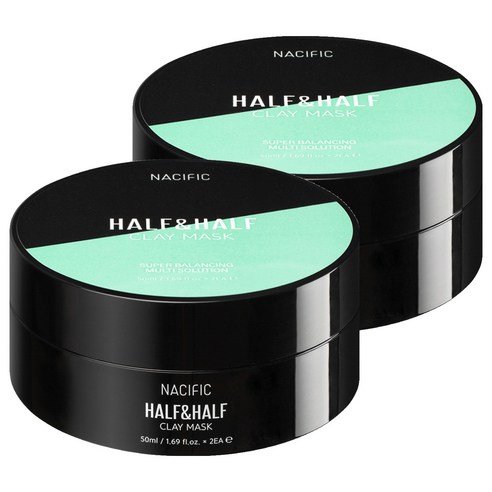 네시픽 하프 앤 하프 모공팩 + 진정팩 클레이 마스크 100ml, 1개입, 2개