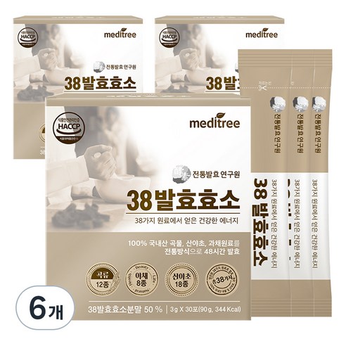 메디트리 38발효효소, 90g, 6개