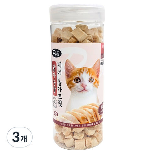 피어 고양이 올가트릿 통간식, 3개, 75g, 닭가슴살