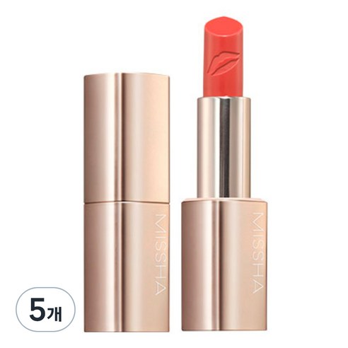 미샤 아트 루즈 글램 립스틱, 터닝오렌지, 3.6g, 5개