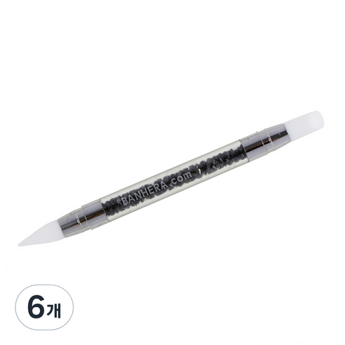 반해라 젤네일 브러쉬, BN8 (블랙), 6개