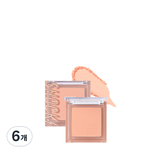 토니모리 더 쇼킹 스핀오프 블러셔 5.5g, 01 스윗코랄, 6개