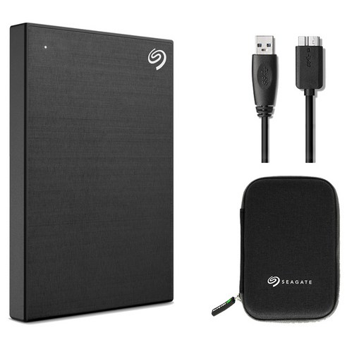 씨게이트 One Touch HDD 외장하드STKY1000400데이터복구+암호화 기능+파우치+USB케이블