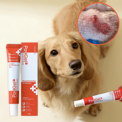 하울릭 강아지 고양이 피부병 아토피 외이염 습진 연고 포비겔, 20g, 2개