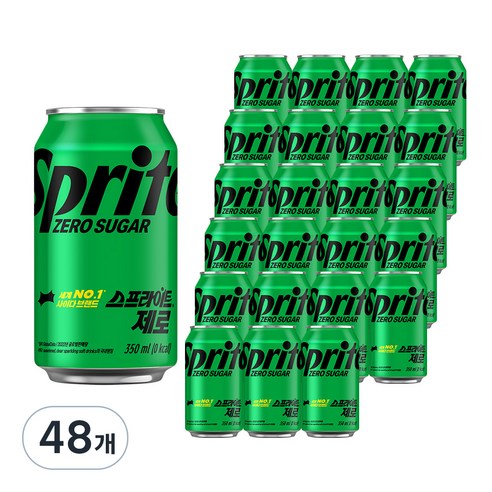 스프라이트 제로 캔, 355ml, 48개