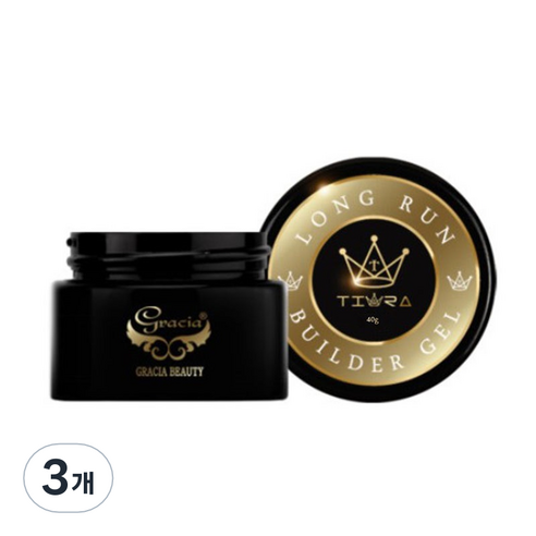 그라시아재팬 티아라 롱런 빌더 젤 네일글루 40g, 3개
