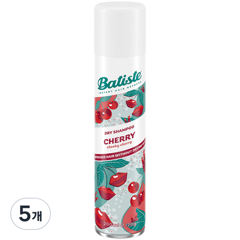 바티스트 드라이샴푸 체리, 5개, 200ml