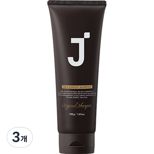 제이숲 실크케라틴 단백질 샴푸, 200g, 3개