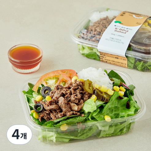프레밀 불고기 분짜 샐러드, 260g, 4개
