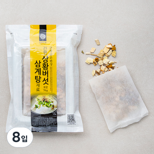 몸애조화 간편 상황버섯 삼계탕 재료, 4개, 76g
