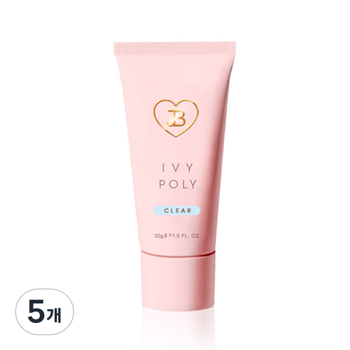 진비 그라시아 젤네일 네일아트 폴리젤, 클리어, 30g, 5개