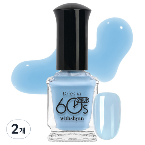 위드샨 60초 매니큐어, M151 퓨어시럽, 9ml, 2개