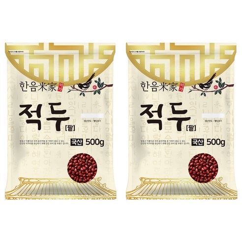 한음미가 적두 팥, 500g, 2개