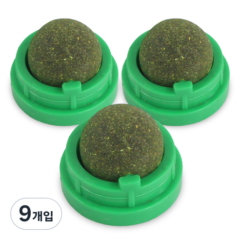 펫츠몬 고양이 롤링 사탕 랜덤색상, 캣닢, 9개