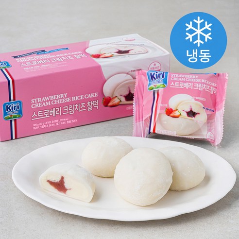 끼리 스트로베리 크림치즈 찰떡 6개입 (냉동), 360g, 1개