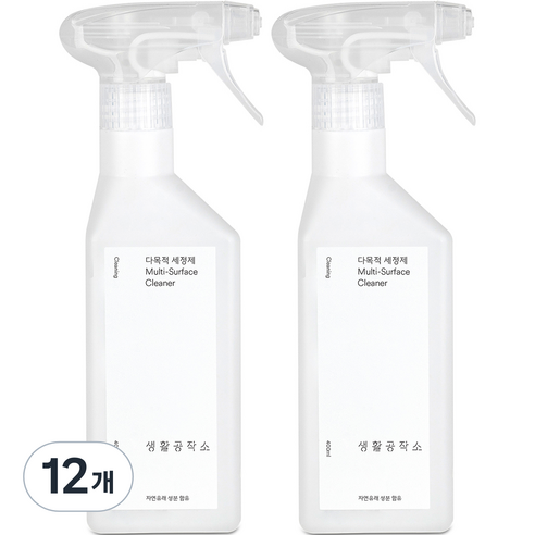 생활공작소 다목적 세정제, 400ml, 12개