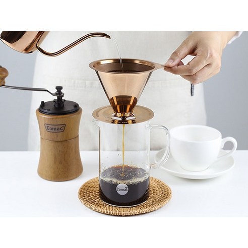 코맥 티타늄 드리퍼와 계량 유리 서버: 향긋한 커피 경험을 위한 필수품