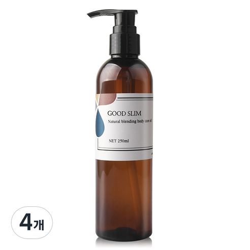 굿슬림 바디 마사지 오일, 250ml, 4개