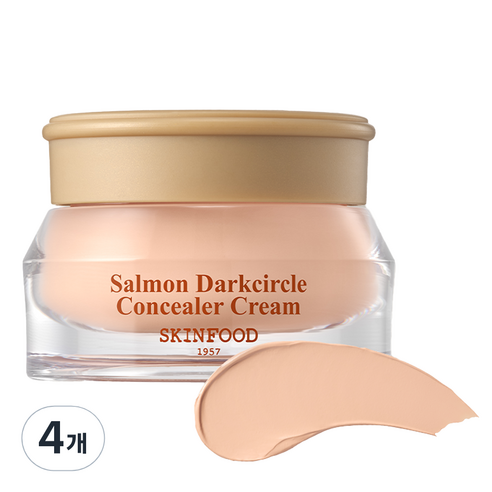 스킨푸드 연어 다크서클 컨실러 크림, 블루밍, 4개