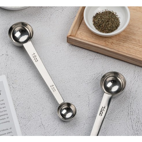 칼딘 양면 스테인리스 계량 스푼: 정확한 측정, 편리한 디자인, 다목적 사용의 완벽한 조화