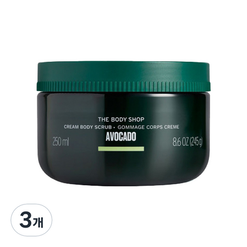 더바디샵 아보카도 바디 스크럽, 250ml, 3개