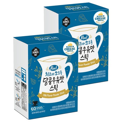 동일에프앤티 치즈가 쏘오옥 달콤우유맛 스틱, 20g, 60개입, 2개