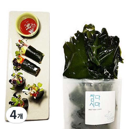 우진수산 염장 쌈다시마, 4개, 2.5kg