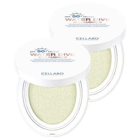 셀라보 워터다이브 선쿠션 SPF50+ PA++++, 2개, 23g