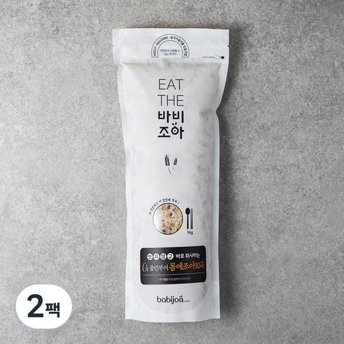 바비조아 물만부어 몸에조아10곡, 1kg, 2팩