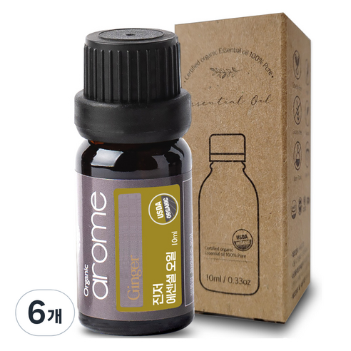 아로므 진저 에션셜 오일, 10ml, 6개