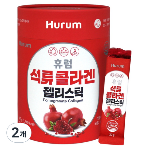 휴럼 석류 피쉬콜라겐 젤리스틱 28p, 2개, 560g