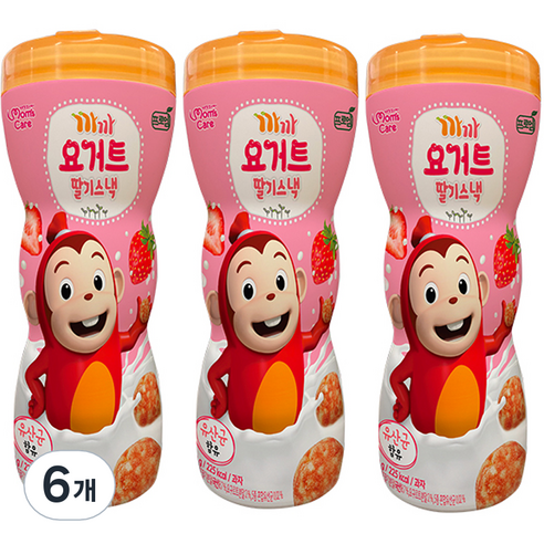 프로엠 유아용 까까 요거트 딸기스낵 통 50g, 6개