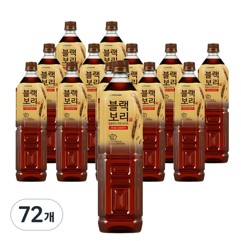 하이트진로 블랙보리 음료, 1.5L, 72개