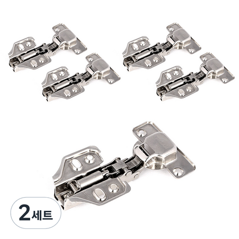 유압식 가구 싱크대 아웃도어 경첩 5p + 설치용 피스, 2세트